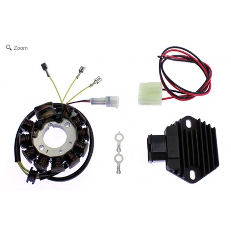 ELECTREX UZWOJENIE ALTERNATORA (STATOR) + REGULATOR NAPIĘCIA HIGH POWER (250W, 3 FAZY) KTM EXC400/450/520/525/530, SX400/450/520