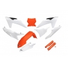 UFO KOMPLET PLASTIKÓW (FULL KIT) Z OSŁONAMI TELESKOPÓW (AMORTYZATORÓW) KTM SX 125 / 250 / 300 TBI '23-'24, SX-F 250 / 350 / 450 