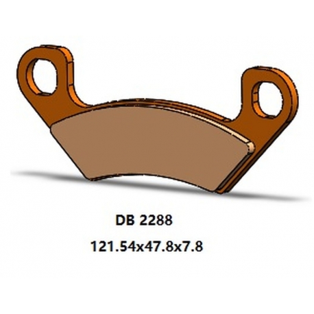 DELTA BRAKING KLOCKI HAMULCOWE KH742 TYŁ ARCTIC CAT PROWLER 812 PRO '19-'21, WILDCAT 1000 '19-'21, CUSHMAN HAULER DIESEL '19-'20