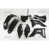 UFO KOMPLET PLASTIKÓW HONDA CRF 250R '18-'21, CRF 450R '17-'20 Z OSŁONAMI FILTRA POWIETRZA KOLOR CZARNY (HO123E001)