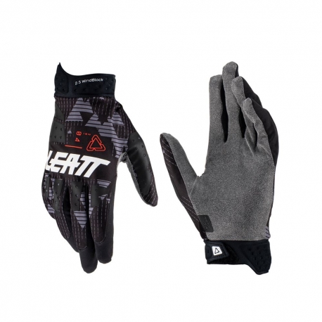 LEATT RĘKAWICE MOTO 2.5 WINDBLOCK GLOVE BLACK KOLOR CZARNY/GRAFITOWY ROZMIAR S