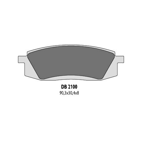 DELTA BRAKING KLOCKI HAMULCOWE KH105 YAMAHA TT350/600 - ZASTĘPUJĄ DB2100MX-D ORAZ DB2100QD-D