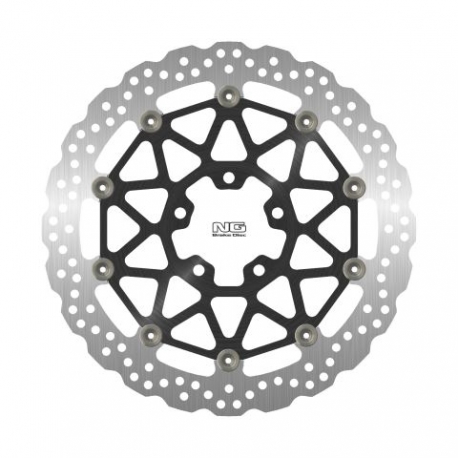 NG TARCZA HAMULCOWA PRZÓD KAWASAKI ZX 10 R '17-18 (330X70X5,0MM) (5X10,5MM) WAVE PŁYWAJĄCA (ŚRODEK ALUMINIOWY)