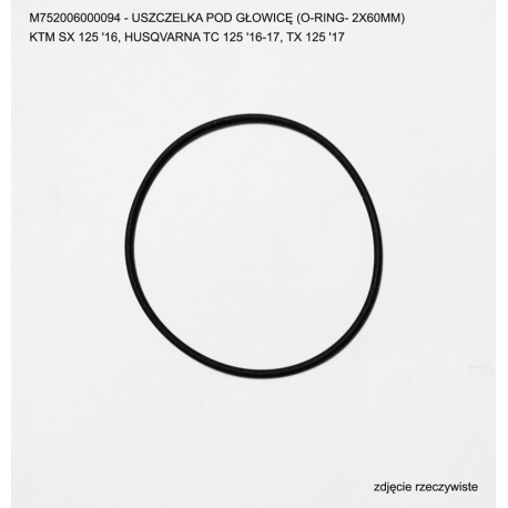 ATHENA USZCZELKA POD GŁOWICĘ ( GŁOWICY ) (O-RING- 2X60MM) BETA RR125 '18-'24, KTM SX 125 '16-24, HUSQVARNA TC 125 '16-'24, TX 12