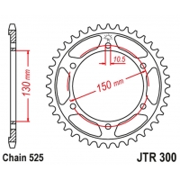 JT ZĘBATKA TYLNA 300 42 YAMAHA TDM 900 '02-'13 (30042JT) (ŁAŃC. 525) CZARNA