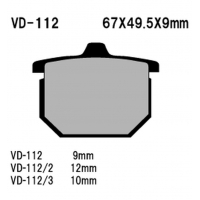 VESRAH KLOCKI HAMULCOWE KH29 SPIEK METALICZNY (ZŁOTE) HONDA CX500 '79-'81, GL1000/1100 '75-'81 (MADE IN JAPAN)