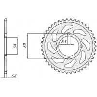 SUNSTAR ZĘBATKA TYLNA 838 45 YAMAHA YBR 125 05-12 , JUNAK 125 (JTR838.45) (ŁAŃC. 428) (83845JT)