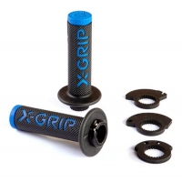 X-GRIP MANETKI (GRIPY) BRAAAAP GRIPS LOCK-ON-GRIP (Z ADAPTERAMI ROLGAZU) BLUE KOLOR NIEBIESKI