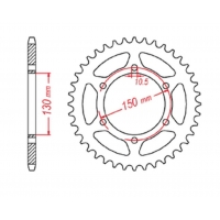 MTX PARTS ZĘBATKA TYLNA 236 46 HONDA NX 650 '95-'01, YAMAHA XJ 6 '09-'15 (JTR305.46)* (ŁAŃC. 520) - PATRZ RÓWNIEŻ 430946 (JTR245