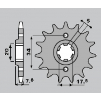 PBR ZĘBATKA PRZEDNIA 279 13 18NC (ŁAŃC. 520)