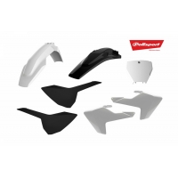 POLISPORT WYPRZEDAŻ KOMPLET PLASTIKÓW HUSQVARNA TC/FC '16-'18 W ZESTAWIE TABLICA PRZEDNIA (8665800002) KOLOR CZARNO BIAŁY