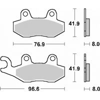 SBS PROMOCJA KLOCKI HAMULCOWE KH135 / KH214 STREET STANDART CERAMIC KOLOR CZARNY