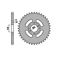 PBR ZĘBATKA TYLNA 838 43 F YAMAHA YBR 125 08-11 , JUNAK 125 (ŁAŃC. 428)