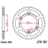 JT ZĘBATKA TYLNA 4488 51 KAWASAKI KLX 125 '03-06, SUZUKI DR-Z 125 '03-20 (448851JT) (ŁAŃC. 428)