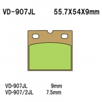 VESRAH KLOCKI HAMULCOWE KH18 SPIEK METALICZNY (ZŁOTE) (MADE IN JAPAN)