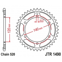 JT ZĘBATKA TYLNA 475 42 KAWASAKI KLR 250 84-05 (47542JT) (ŁAŃC. 520)