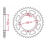 GROSSKOPF PROMOCJA ZĘBATKA TYLNA 857 39 YAMAHA XT 600 '83-94, XT 600Z TENERE 87-89, YFM700, YFZ450, YFM350 (JTR857.39)