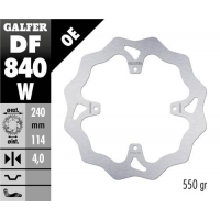 GALFER TARCZA HAMULCOWA TYŁ TM RACING MX 125-530 15-21, EN 125-530 '15-21, SMR 450/530/660 '15- (240X114X4MM) (4X6,25MM) WAVE