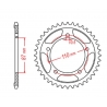 MTX PARTS ZĘBATKA TYLNA 795 39 SUZUKI GS 500 E/F '88-'10 (JTR823.39) (ŁAŃC. 520)