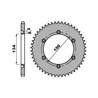 PBR ZĘBATKA TYLNA 4330 48 F KAWASAKI KDX 125 90-99 (JTR459.48) (ŁAŃC. 428)