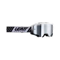 LEATT GOGLE VELOCITY 4.5 IRIZ GOGGLE WHITE SILVER 50% - KOLOR CZARNY/BIAŁY SZYBKA LUSTRZANA SREBRNA