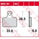 TRW LUCAS ZF KLOCKI HAMULCOWE KH351 ORGANIC GAS GAS TXT 125/200/250/280/300 '04-'11, SHERCO TRIALS 125/250/290/320 '06-, HONDA C