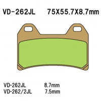 VESRAH KLOCKI HAMULCOWE KH244 SPIEK METALICZNY (ZŁOTE) (MADE IN JAPAN)