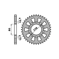 PBR ZĘBATKA TYLNA 334 45 C45 HONDA CBX 550 F 82-86, CBX 750F 84-86 (ŁAŃC. 530) (JTR1334.45)