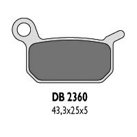 DELTA BRAKING KLOCKI HAMULCOWE KH325 KTM 50/60 TYŁ - ZASTĘPUJĄ DB2360MX-N