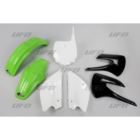 UFO KOMPLET PLASTIKÓW KAWASAKI KX 85 '01-'13 KOLOR OEM '10 (ZIELONY/BIAŁY/CZARNY) (KA214E999)