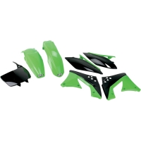 UFO KOMPLET PLASTIKÓW KAWASAKI KXF 250 '10-'11 KOLOR OEM (ZIELONY/CZARNY) (KA215E999)