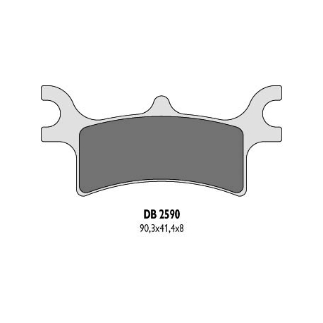 DELTA BRAKING KLOCKI HAMULCOWE KH314 POLARIS TYŁ - ZASTĘPUJĄ DB2590MX-D ORAZ DB2590QD-D