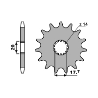 PBR ZĘBATKA PRZEDNIA 440 12 18NC (ŁAŃC. 520)