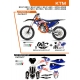 UFO KOMPLET PLASTIKÓW KTKIT522001 PLUS KOMPLET NAKLEJEK (OKLEIN) KTM SX/SXF 125/150/250/350/450 '19-'22 W ZESTAWIE PRZEDNIA TABL