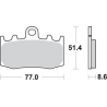 SBS KLOCKI HAMULCOWE KH335 STREET EXCEL SINTER KOLOR ZŁOTY PASUJE DO: BMW R850/1100/1150/1200, K1200/1300 PRZÓD