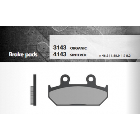 BRENTA KLOCKI HAMULCOWE KH124/2 SPIEK METALICZNY (ZŁOTE) (FT 4143)