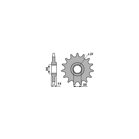 PBR ZĘBATKA PRZEDNIA 3800 16 18NC APRILIA PEGASO 650 (98-00) (ŁAŃC. 520)