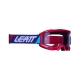 LEATT GOGLE VELOCITY 4.5 GOGGLE RED CLEAR 83% - KOLOR CZERWONY/GRANATOWY SZYBKA PRZEŹROCZYSTA