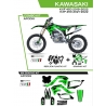 UFO KOMPLET PLASTIKÓW KAKIT227001 PLUS KOMPLET NAKLEJEK (OKLEIN) KAWASAKI KXF 250 '21-'22 KXF 450 '19-'22 W ZESTAWIE PRZEDNIA T