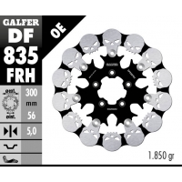 GALFER TARCZA HAMULCOWA PRZÓD HARLEY-DAVIDSON (300X56X5) PŁYWAJĄCA SKULL (WZÓR CZASZKI)