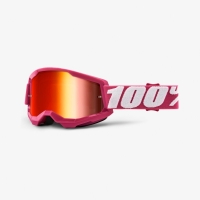 100 PROCENT GOGLE MODEL STRATA 2 FLETCHER - MIRROR RED LENS - KOLOR FUKSJA SZYBKA CZERWONE LUSTRO STARY KOD: 50421-251-06