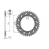 SUNSTAR ZĘBATKA TYLNA 702 50 HUSQVARNA SM 610 (08-09), SUZUKI DR350 (90-03), RGV 250 (91-96) (JTR822.50) (ŁAŃC. 520) (70250JT)