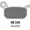 DELTA BRAKING KLOCKI HAMULCOWE KH325 KTM 50/60 TYŁ - ZASTĘPUJĄ DB2360MX-D I DB2360QD-D