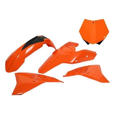 UFO KOMPLET PLASTIKÓW KTM SX '11 KOLOR OEM (POMARAŃCZOWY) (KT509E999)