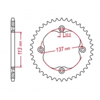 GROSSKOPF PROMOCJA ZĘBATKA TYLNA 4509 36 SUZUKI LTR 450 '06-'09 (JTR1760.36)