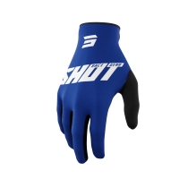 SHOT RACING WYPRZEDAŻ RĘKAWICE MOTO DEVO RAW BURST BLUE KOLOR NIEBIESKI/BIAŁY ROZMIAR 09