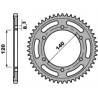 PBR WYPRZEDAZ ZĘBATKA TYLNA 260 38 HONDA XL 250R 84-87 (ŁAŃC. 520) (MD03, ND11) (JTR260.38)