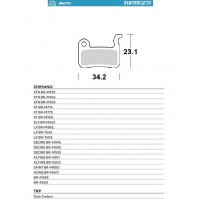 MOTO-MASTER BIKE PRO KLOCKI HAMULCOWE ROWEROWE SINTER PRO METALICZNE PASUJE DO SHIMANO XTR BR-M975, BR-M966, BR-M965, XT BR-M776