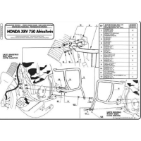 KAPPA GMOLE OSŁONY SILNIKA HONDA XRV 750 AFRICA TWIN (TN362) CZARNE