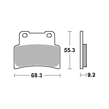 SBS PROMOCJA KLOCKI HAMULCOWE KH432 STREET CERAMIC KOLOR CZARNY